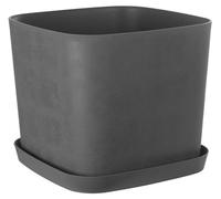 Pot de fleurs carré GARDEN ID Swing Carré, 36 L, 40 x 40 x 32 cm, Gris