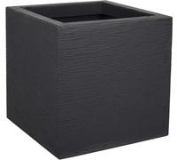 Pot de fleurs Carré Graphit Up, 30 cm, 21 L, Intérieur Extérieur, 29,5 x 29,5 x H 29,5 cm, Gris Anthracite