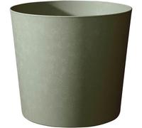 Pot de fleurs Conique, Ø 40 cm, EDA Element, 30 L, Système de drainage, Intérieur Extérieur, Ø 39,1 x H 32 cm, Kaki