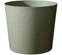 EDA Pot de fleurs conique Element Ø 50 cm (49.5 x 42 cm) - 62.2 L - Système de drainage - Intérieur/Extérieur - Résistant gel et UV - Kaki - Fabriqué en France