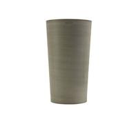 Pot de Fleurs Conique Gris Ø30cm H52cm - Pot de Fleurs Haut en Plastique Recyclé - Design Italien