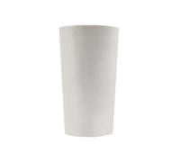 Pot de Fleurs Conique Gris Clair Ø30cm H52cm - Pot de Fleurs Haut en Plastique Recyclé - Design Italien