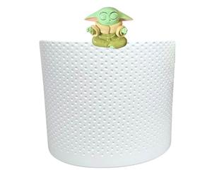 Pot de fleurs décoratif Grogu Baby Yoda 10 x 7 cm en plastique - Disney Pot Pendentif Star Wars, Pot Bouddy, Suspension de pot Style moderne pour les fans Décoration de jardin