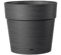 Pot de fleurs Deroma Vaso Save R, 48 x h43,1 cm, 58L, Gris foncé, Matière Recy Résistant au Gel & UV