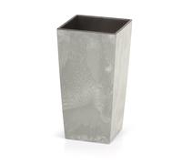 Květináč URBI SQUARE BETON EFFECT s vkladem 40 cm - barva: šedá