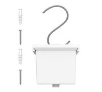 Pot de fleurs d'intérieur à partir du plafond | Petit panier vertical réglable avec couvercle et crochet, pot de fleurs vertical | Pour fenêtre, maison, fête, jour de semaine, bureau, chambre, dortoir