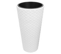 Pot de fleurs élancé, blanc, dimensions : 3 x 55 cm