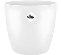 Pot De Fleurs - Elho - Bruxelles Round 14 - Blanc - Plastique Recyclé - Rond - 25 Cm - Percé Multicolore