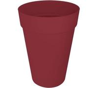 Pot de Fleurs Elho Loft Urban Rond, Haut 42, Rouge, Ø 42 x H 56 cm, Extérieur, 100% Recyclé