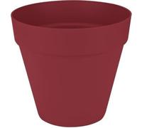 Pot de fleurs Elho Loft Urban Rond, Rouge, Ø 48.5 x H 45 cm, Avec Roues, 100% Recyclé