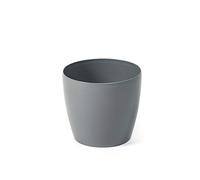 Pot de fleurs en plastique Magnolia 250 mm, gris