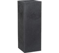 Pot de fleurs en plastique noir 26 x 26 x 70 cm, 9 L