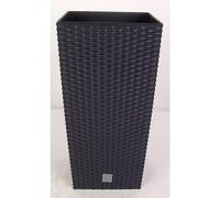 Prosperplast Pot de fleurs Rato Square DRTS265-S433 avec insert 26,6 L 26,5x26,5x50 cm anthracite