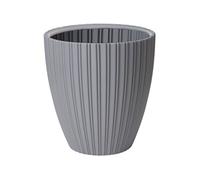 Pot de fleurs - - Fancy - 40 x 42 cm - Pour jardin, balcons ou intérieurs - Gris clair