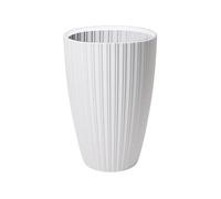 Garden ID Pot de fleurs FANCY 40x58 cm Blanc – Résistant au gel et aux UV – intérieur/balcon/jardin
