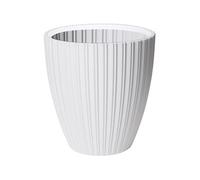 Pot de fleurs Fancy blanc 40 cm diamètre 36 L résistant UV