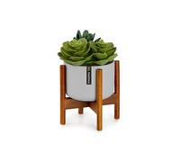 Pot de fleurs - Fox & Fern Thorn avec support Style années 50 - 2 tailles 8cm Gris