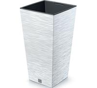 Pot de fleurs FURU Square Bac de balcon Bac à fleurs blanc 91,5 L