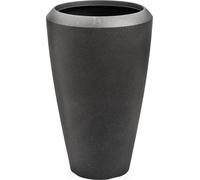 Pot de fleurs G21 charbon ovale 44,3 x 44,3 x 69,8