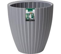 Pot de fleurs Garden ID Fancy, 40 x 42 cm, Gris clair, Plastique recyclé, Résistant au gel et aux UV