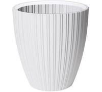 Pot de fleurs - GARDEN ID - Fancy - 40 x 42 cm - Pour jardin, balcons ou intérieurs - Blanc