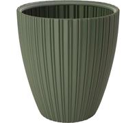 Pot de fleurs Garden ID Fancy, 40 x 42 cm, Vert tilleul, Plastique Recyclé, Résistant au gel et aux UV