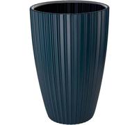 Pot De Fleurs - Garden Id - Fancy - 40 X 58 Cm - Pour Jardin, Balcons Ou Intérieurs - Bleu Pétrole