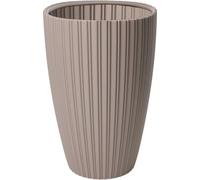 Pot de fleurs Garden ID Fancy, 40 x 58 cm, Taupe, Plastique recyclé, Résistant au gel et UV