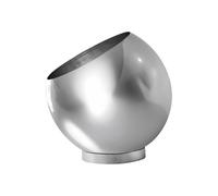 Pot de fleurs Globe acier inoxydable Ø 17cm HxØ 15.4x17cm