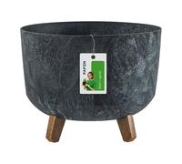 Pot de fleurs Gracia effet béton jambe DGRL300E anthracite