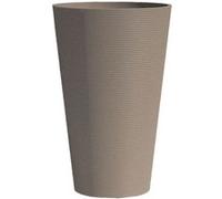 Pot de fleurs haut - GARDEN ID - Green Care Sense Haut Taupe - 55 cm - Garantie de 10 ans - 100% recyclé - Résistance UV et gel