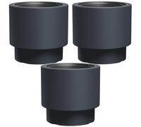 Pot de fleurs HEOS antigel anthracite contenu 40L avec insert 20L DBHEN400-S433