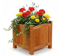 Pot de fleurs/Jardinière pour le jardin en bois 30 × 30 × 30 cm (L x l x h)