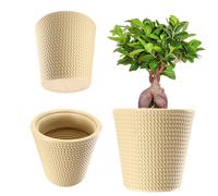 Pot de fleurs KADAX en plastique, jardinière, 30 cm, crème