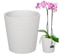 KOTARBAU® Pot De Fleur Rond en Céramique Blanche ⌀ 9,5 cm |Cache Pot Céramique
