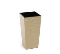 Pot de fleurs LAMELA Pot de fleurs FINEZIA DLUTO - encoche 35 x 35cm, hauteur 68cm, Cappuccino