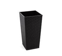 Pot de fleurs LAMELA Pot de fleurs FINEZIA RATAN 35 x 35cm, hauteur 68cm, noir