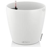 Pot de fleurs LECHUZA Classico Color 43, Ø 42 cm, 39,5 cm hauteur, Blanc, Kit complet, Réservoir d'eau 6L, Volume 33L