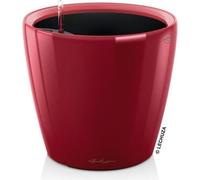 Pot de fleurs LECHUZA Classico Premium LS 21, Ø 22 x 20 cm, 3 L, Kit complet, Arrosage automatique, Rouge scarlet brillant