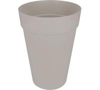 Pot de fleurs Loft Urban rond Haut, Ø 34 x H 45 cm, Extérieur, 100% recy ris, Avec réservoir d'eau intégré