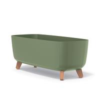 Prosperplast Jardinière sur pieds Gracia Case Vert Terre 58 x 24 x 23,5 cm