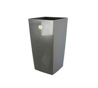 RiViERA pot de fleurs Nuance carré 38 x 38 x H 69 cm gris pailleté