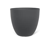 Pot De Fleurs - - Phoenix Anthracite - 38 X 34 Cm - 100% Recyclé Et Recyclable - Résistant Au Gel Et Uv - Pour Extérieur