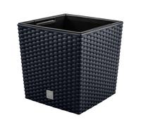 PROSPERPLAST Rato 15,8 litres avec bac de plantation anthracite foncé 26,2 x 26,2 x 26,6 cm.