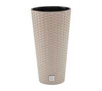 Pot de fleurs pot de fleurs aspect rotin avec insert nombreuses tailles 4 cou...
