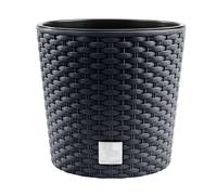 PROSPERPLAST Rato Pot rond anthracite 4,7 litres avec pot à planter Ø 20 x 19 cm