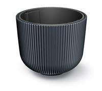 Prosperplast Pot de Fleurs Anthracite avec réservoir, Collection Milly, 34,9 x 34,9 x 29 cm, capacité 22 l.