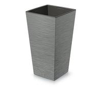 Prosperplast Pot de fleurs FURU avec réserve d'eau 20x20x38 cm gris galet