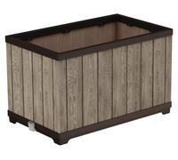 Bac à fleurs rectangulaire Keter Deco Ashwood avec système d'arrosage intégré, 76 x 45,5 x 45,5 cm