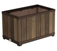 KETER DECO RECTANGLE Pot de fleurs, 45,5 x 76 x 45,5 cm, walnut 17213624